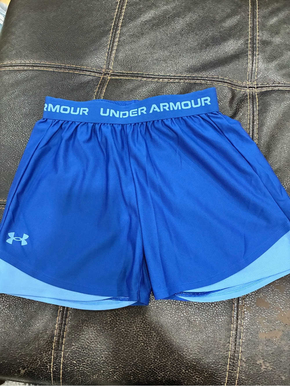 Youth - Girls -Under Armour Royal Blue Athletic Shorts